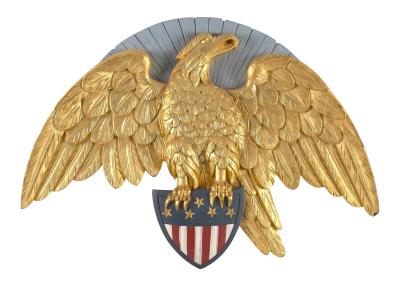 Eagle and Liberty shield plaque