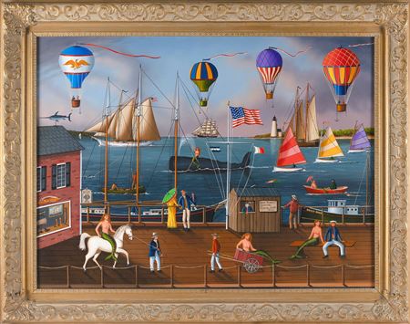 Sample artwork by Jerome Howes (Born 1955), known for marine, trompe l'oeil still life, wood carving - View similar artists and auction records