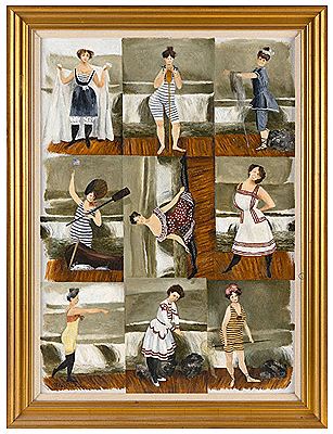 "Bathing Beauties". by Richard Howard - Auction record, sale price, and art valuation. Compare with similar artists and explore comparable artworks.