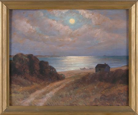 "The Ocean Beach at Chatham Autumn Moon Rise".