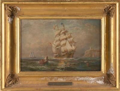 A whaleship headed out