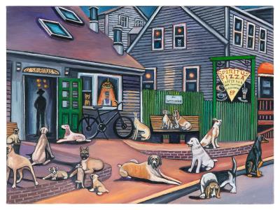 Sample artwork by Elisabeth Pearl (Born 1945), known for coastal view, marine - View similar artists and auction records