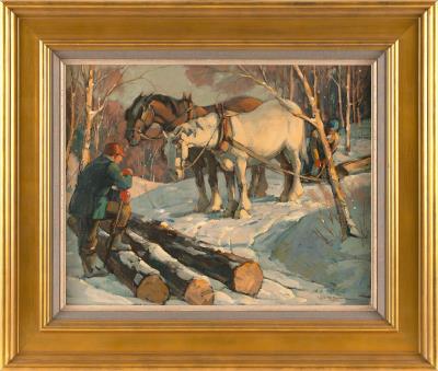 Logging up in the Berkshires