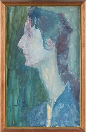 Portrait of a woman in profile