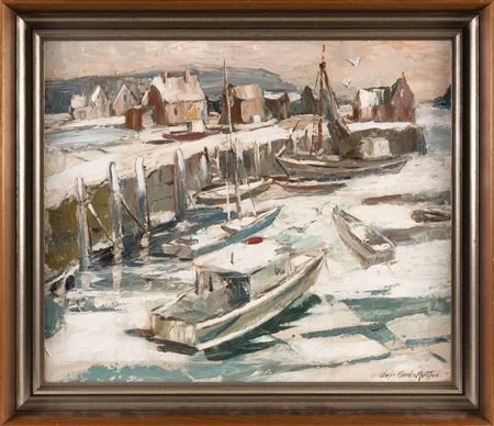 Sample artwork by Charles Gordon Marston (1898 - 1980), known for street scene, marine - View similar artists and auction records