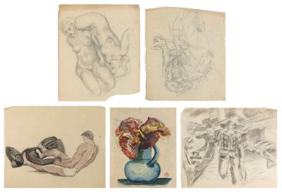 Collection of more than 100 sketchbook drawings from the First Half of the 20th Century.