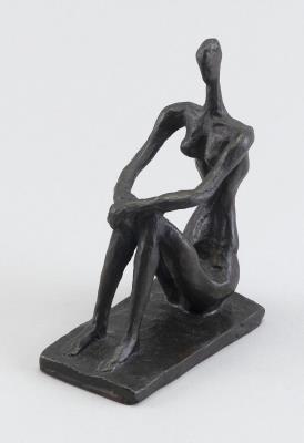 Seated nude.