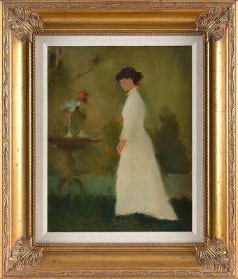 Standing Figure in White