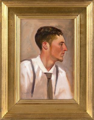 Study of a Young Man, Painted at the Old Train Depot, Cataumet, MA