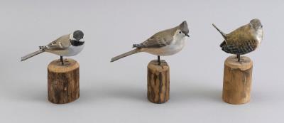 Three Life-Size Songbirds