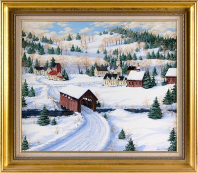 Wintertime in a New England village