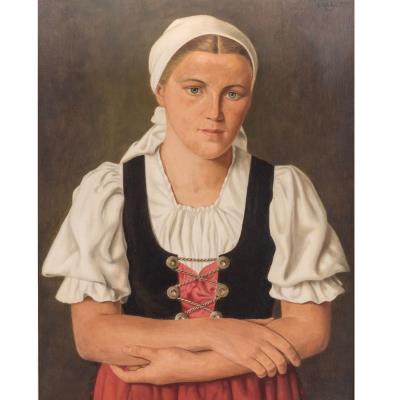Junge Frau in Tracht