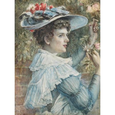Portrait of a Lady with a Flowered Hat