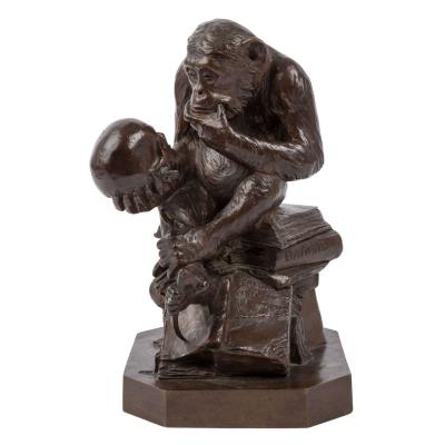 "Ape with skull" (1894)