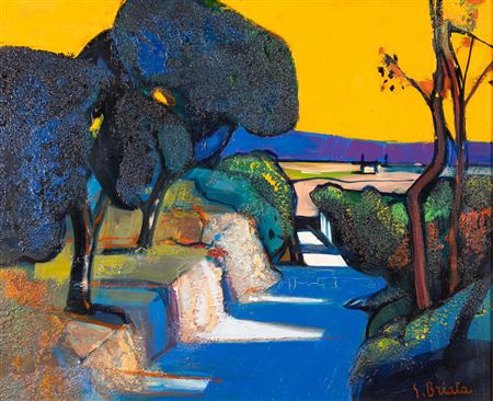 Yellow sky path