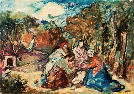 Nativity by Mario Bucci - Auction record, sale price, and art valuation. Compare with similar artists and explore comparable artworks.