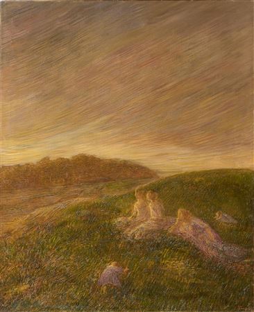 Vespero autunnale, 1908 ca. by Gaetano Previati - Auction record, sale price, and art valuation. Compare with similar artists and explore comparable artworks.