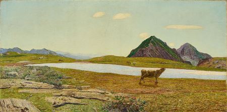 Sample artwork by Carlo Fornara (1871 - 1968), known for painting - View similar artists and auction records