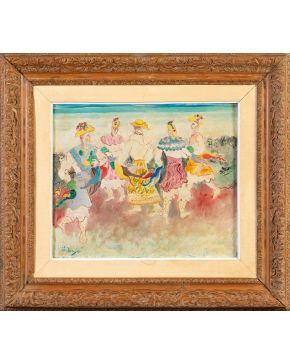 Sample artwork by Joan Junyer (1904 - 1994), known for paintings - View similar artists and auction records
