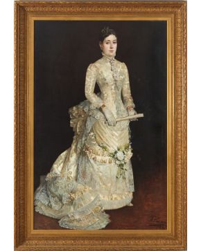 Sample artwork by Ignacio Pinazo Camarlench (1849 - 1916), known for impressionist/realist paintings of portraits and spanish landscape, tiles, fans, silversmith - View similar artists and auction records