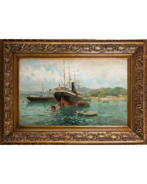 Ships in the port