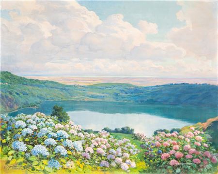 On Lake Nemi by Carlo Montani - Auction record, sale price, and art valuation. Compare with similar artists and explore comparable artworks.