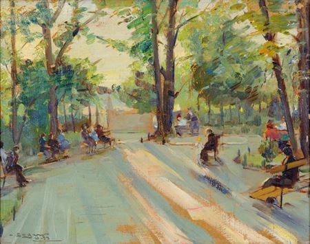 The Gardens by Oscar Sogaro - Auction record, sale price, and art valuation. Compare with similar artists and explore comparable artworks.