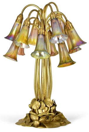 Twelve-Light "Lily" Table Lamp