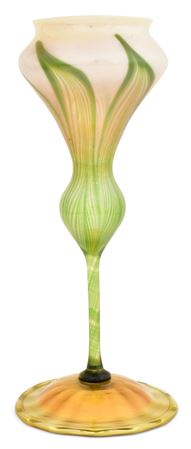 "Pulled Feather" Flower-Form Vase