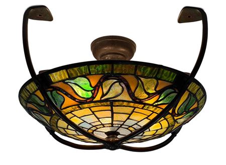 "Swirling Leaf" Ceiling Light