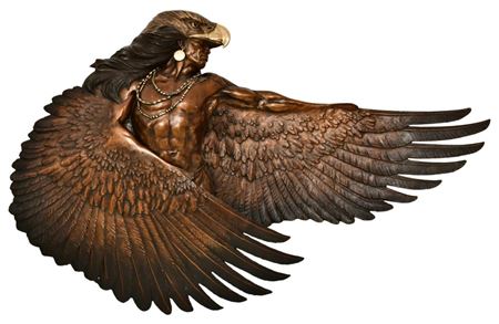 Sample artwork by Dan Garrett (Born 1948), known for indian figure sculpture - View similar artists and auction records