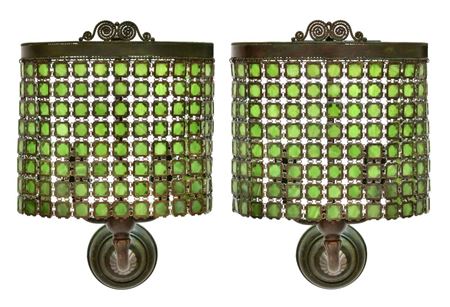 Pair of "Chain Mail" Sconces