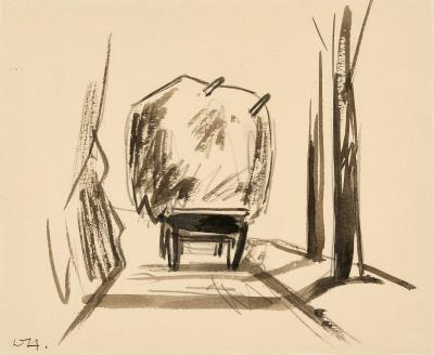 Loaded Hay Cart by Willi Henselmann - Auction record, sale price, and art valuation. Compare with similar artists and explore comparable artworks.
