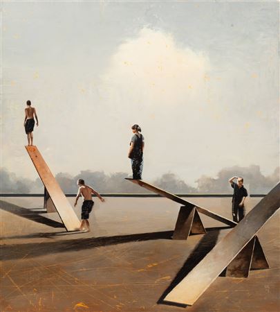 Study for the Tourists, 2005 by Gary Ruddell - Auction record, sale price, and art valuation. Compare with similar artists and explore comparable artworks.