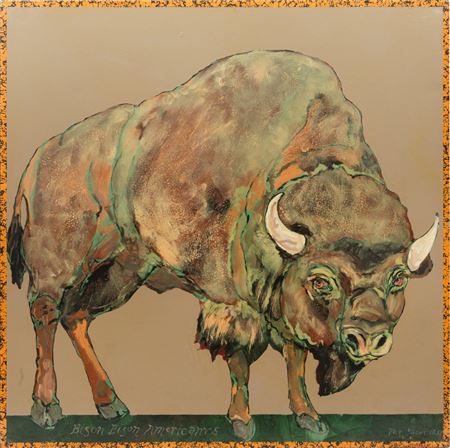 Bison Bison Americanvs, 1995 by Ira Yeager - Auction record, sale price, and art valuation. Compare with similar artists and explore comparable artworks.