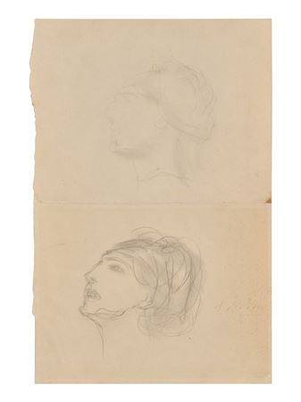 Études de Têtes (A Double-Sided Work)