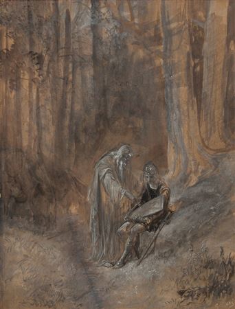 Sans Lui Parler Je Me Penchai vers lui, Je Pris Le Pinçeau et J’Effaçai l’Oiseau (from Arioste's Roland Furieux)