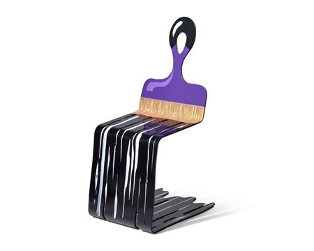 Grab a Chair (Black and Purple)