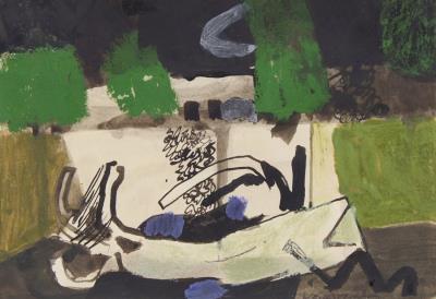 Second Study for Walled Garden, 1946