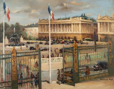 La Place de la Concorde, Paris, 1948
