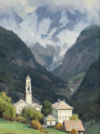 View of Soglio, Switzerland, 1994