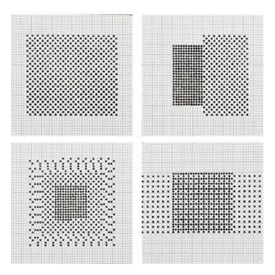 Black 6'' Squares Series #7, 1972
