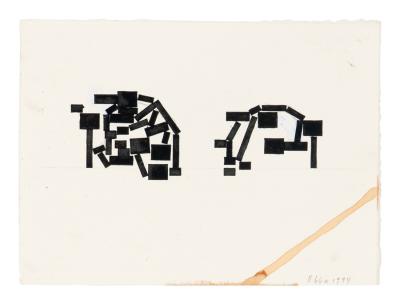 Studies for Unexecuted Sculpture, For Sculpture of Combined Thoughts