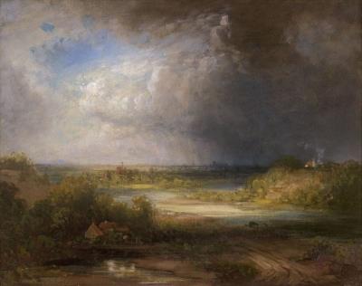 View of Munich as a thunderstorm approaches by Eduard Schleich II - Auction record, sale price, and art valuation. Compare with similar artists and explore comparable artworks.