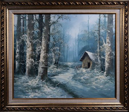 Winter Forest Cabin