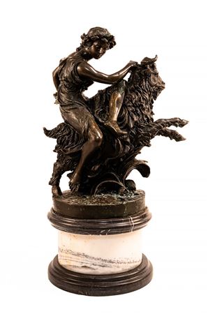 Bacchante Riding A Goat