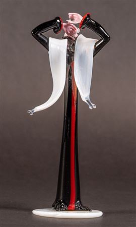 Judaica Blown Venetian Glass Rabbi