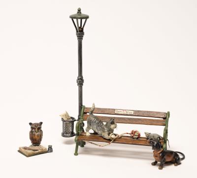 Austrian Cold Painted Bronze Sculpture Collection 2pc