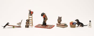 Cold Painted Bronze Sculpture Collection (6 pcs)