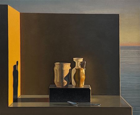 Still Life with Bottles and Spoon
